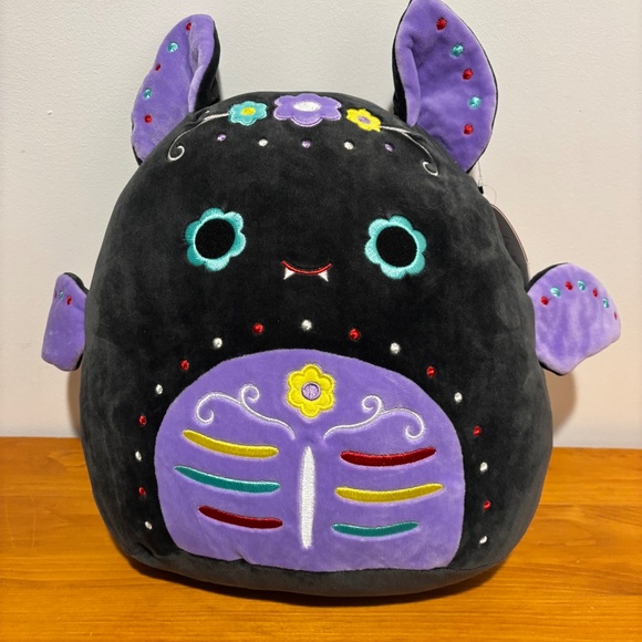 “12 Betty sugar skull Halloween bat squishmallow - Picture 1 of 3